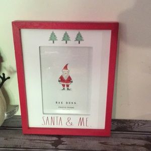Rae Dunn Santa and me photo frame